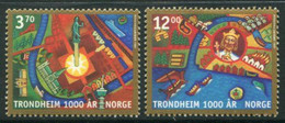 NORWAY 1997 Millenary Of Trondheim MNH / **.   Michel 1257-58 - Nuevos