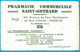 BUVARD - PHAMARCIE COMMERCIALE SAINT GOTHARD, PARIS - P