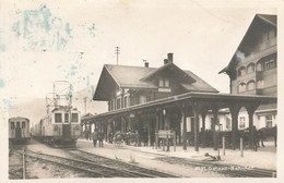 Gstaad Bahnhof - Bahn - Montreux Oberlad Bernois M.O.B. MOB - Berna