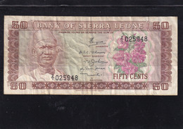 Sierra Leone 50 Cent  Z  Replacement Note , See Scan - Altri – Africa