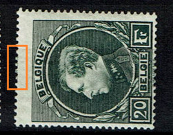 290A **  Décentrage (Montenez Marge Supérieure)  475 - 1929-1941 Groot Montenez