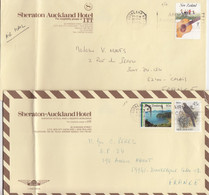 2 COVERS. NEW ZEALAND TO FRANCE   /  2 - Lettres & Documents