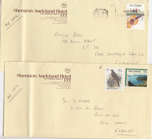 2 COVERS. NEW ZEALAND TO FRANCE   /  2 - Briefe U. Dokumente