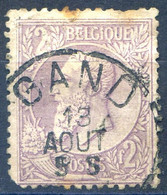 Belgique COB N°52 Cachet GAND - (F2087) - 1883 Leopoldo II