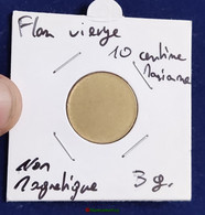 Flan Vierge 10 Centimes De Franc Non Frappé Marianne Lagriffoul - Abarten Und Kuriositäten