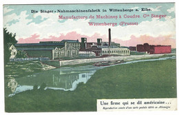 WITTENBERGE - Die SINGER " Nahmaschinenfabrik " In Wittenberge A. Elbe - MACHINE A COUDRE SINGER - Wittenberge