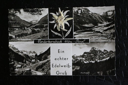 &-74 /  Autriche  Tyrol Vorderhornbach - Ein Echter Edelweissgruss - Vorderhornbach 973 M Tirol - Mehrbildkarte  / 195? - Lechtal