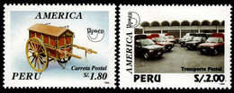 (141) Peru / Perou / 1995 / UPAE / America / Transport ** / Mnh  Michel 1551-52 - Peru