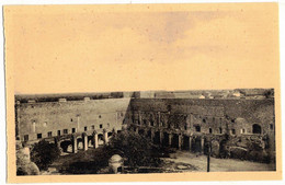 SALSES LE CHÂTEAU PYRENEES ORIENTALES : LE FORT COUR INTERIEURE ANGLE EDITION COLORISEE GLACEE DES MONUMENTS HISTORIQUES - Salses