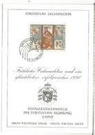 LIECHTENSTEIN FELICITACION NAVIDAD CHRISTMAS 1979 - Cartas & Documentos