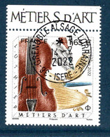 France 2022.Issu De La Mini Planche.Métiers D'Art Luthier . Cachet Rond Gomme D'origine. - Used Stamps