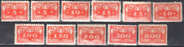 Poland 1920 - Official Stamps - Mi.1-11 - MNH(**) - Oficiales