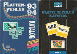 BRD / DDR / BERLIN Plattenfehler Katalog X 2 - Germania