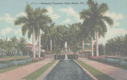 ETATS-UNIS  FLORIDE  MEMORIAL FOUNTAIN PALM BEACH FLA. - Palm Beach