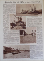 Article De Presse / Bruxelles , Port De Mer Et Son Avant-port - Pub Belgian Shell Company Haren - Port Vilvorde - Unclassified