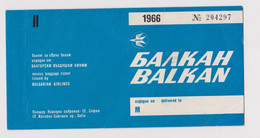 Bulgaria Bulgarian Airlines Airline Carrier BALKAN Excess Baggage Luggage Ticket 1976 Used (49212) - Monde