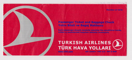 Turkey TURKISH AIRLINES Carrier Passenger Ticket 2000s Used (49195) - Monde