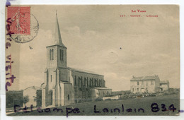 - 237 - VAOUR - ( Tarn ) - L'Eglise, Charmante, écrite, 1907, TBE, Scans. - Vaour