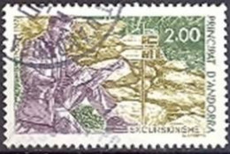 ANDORRE - Randonneur Avec Une Carte - Used Stamps