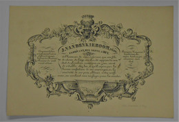 Publicité J. Vandenkieboom, Fabricant, Rue Neuve, Huy - Plomberie / Ed. Dxachelet, Huy - Cartes De Visite