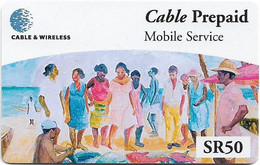 Seychelles - C&W (Prepaid) - Fisherman (White PIN, CN. CWS99), GSM Refill 50SR, Used - Seychelles