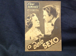 C2/23 - O Belo Sexo - June Allyson*Joan Collins -  Portugal Mag - Cine Romance -1957 - Barbara Nichols - Bioscoop En Televisie