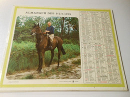 CA001 - Calendrier De 1973 - Almanach Des PTT - Thème Cheval Voile - Grand Format : 1971-80