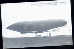 LA REPUBLIQUE GRANDES MANOEUVRES CARTE PHOTO - Zeppeline