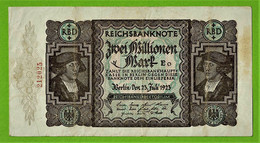 ALLEMAGNE / 2 000 000 MARK / REICHSBANKNOTE / 02 - 12 - 1922 / 212025 /   Ros. 89/ ETAT SUP - 2 Millionen Mark