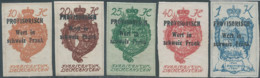 Liechtenstein,1920 National Arms,Overprinted Provisorisch Vert In Schweiz Frank- Provisionally Vert In Switzerland Frank - Unclassified