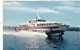 BATEAUX. LAC LEMAN AEROGLISSEUR.  " ALBATROS ". VEDETTE A AILES PORTANTES - Hovercrafts