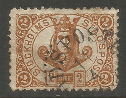 SWEDEN. 2o STOCKHOLMS STADSPOST USED - Lokale Uitgaven