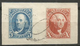 USA 1947 CIPEX Franklin Washington  - SC.# 948a/b Cpl 2v Set From S.Sheet - George Washington