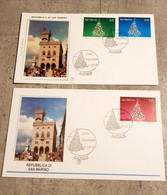 SAN MARINO 2 FDC NATALE/CHRISTMAS - FDC