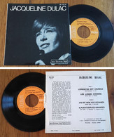 RARE French EP 45t RPM BIEM (7") JACQUELINE DULAC (Lang, 11/1968) - Collector's Editions