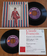 RARE French EP 45t RPM BIEM (7") CLAUDE FRANCOIS W/ Les FLECHETTES & Les DOUBLES SOLUTIONS (1970) - Collectors