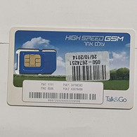 Israel-Gsm Card-Talk & GO-(F)(8997250200052226596)-Sticker On Sim-(lokking Out Side)1prepiad Free - Collezioni