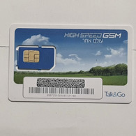 Israel-Gsm Card-Talk & GO-(H)(8997250200045724182)-(lokking Out Side)-mint Card+1prepiad Free - Collezioni