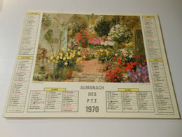 CA010 - Calendrier De 1970 - Almanach Des PTT - Floralies D'Orléans / Chateau De Chambord - Big : 1971-80