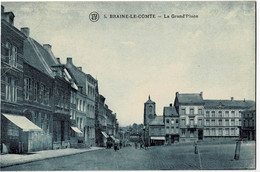 Braine-le-Comte La Grand'Place Circulée En 1924 - Braine-le-Comte