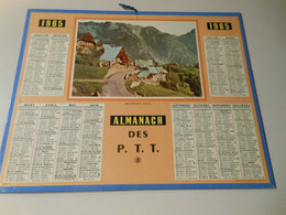 CA012 - Calendrier De 1965 - Almanach Des PTT - Allemont (Isère) - Grand Format : 1961-70