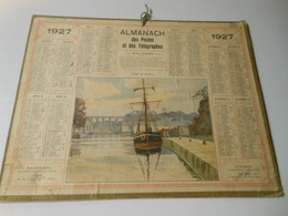 CA018 - Calendrier De 1927 - Almanach Des PTT - Viaduc De Morlaix - Grand Format : 1921-40