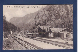 CPA Suisse > VS Valais Le Châtelard Gare Station Chemin De Fer Train Non Circulé - Autres & Non Classés