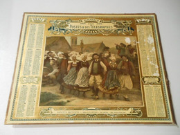 CA023 - Calendrier De 1901 Almanach Des PTT Postes Et Télégraphes / Gavotte Bretonne Danse Folklorique Normande - Grand Format : 1941-60