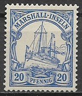 GERMANIA REICH 1900 COLONIA ISOLE MARSHALL SERIE ORDINARIA DENTELLATURA 14  YVERT 16  MLH VF - Colonie: Marshall