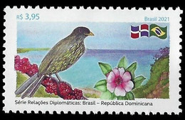 Brazil 2021 Diplomatic Relations With The Dominican Republic Stamp 1v MNH - Neufs