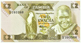 ZAMBIA - 2 KWACHA - ND ( 1980 - 1988 ) - Pick 24.c - Sign. 7 ( 1986 ) - UNC. - President K. KAUNDA - Zambie