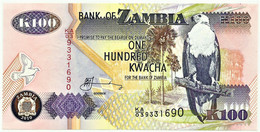 ZAMBIA - 100 KWACHA - 2010 - Pick 38.i - Sign. 12 - UNC. - Zambie