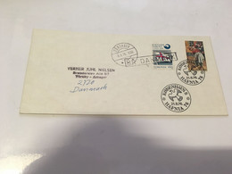 (1 G 39) Denmark - 2 Posted Covers 1976 & 1978 - Covers & Documents