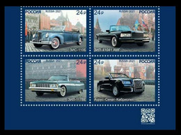 2021 Russia 2994-2997VB Cars For Parades 8,80 € - Neufs